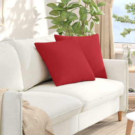 Sofa Kussens 2 Pcs 50 X 30 Cm Stof Rood
