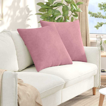 Sofa Kussens 2 Stuks 60 X 40 Cm Cordstof Roze