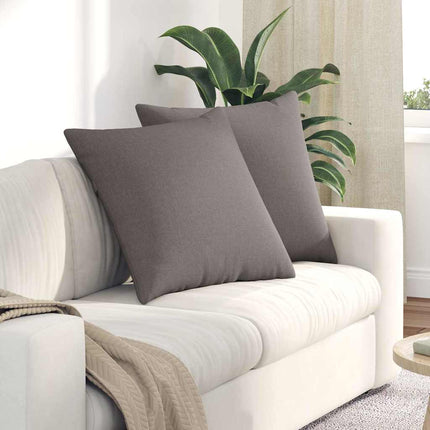 Sofa Kussens 2 Pcs 50 X 30 Cm Stof Taupe