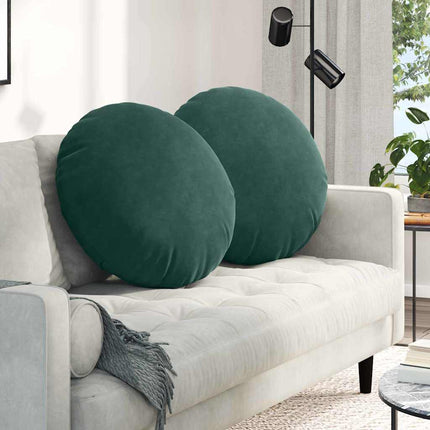 Zitkussens 2 Stuks Ø 40 X 13 Cm Fluweel
