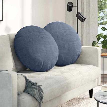 Zitkussens 2 Pcs Ø30 X 13 Cm Katoen Stof