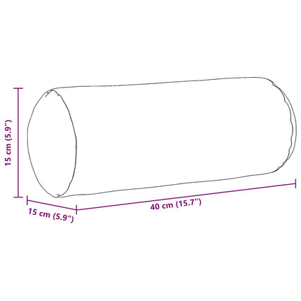 Bolster Kussens 2 Stuks Ø 15 X 40 Cm Stof
