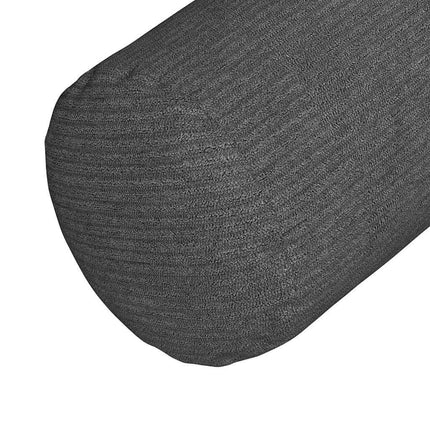 Bolster Kussens 2 Stuks Ø 15 X 40 Cm Cordstof