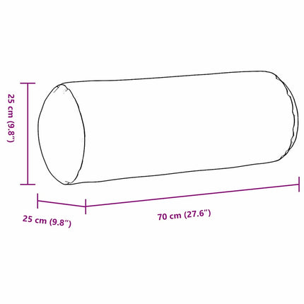 Bolster Kussens 2 Stuks Ø 25 X 70 Cm Stof