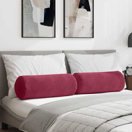 Bolster Kussens 2 Stuks Ø 15 X 40 Cm Cordstof