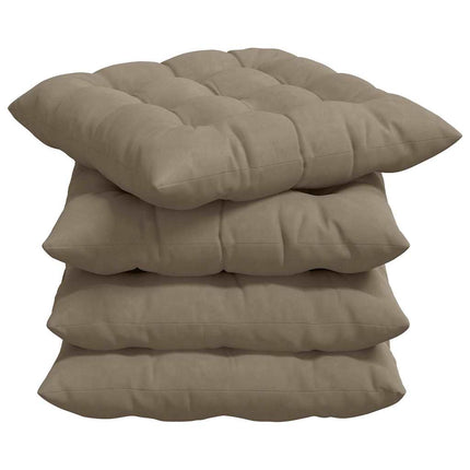 Zitkussens 4 Stuks 40 X 40 X 6 Cm Microfibre