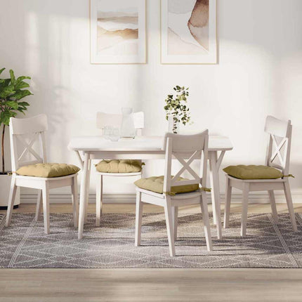 Zitkussens 4 Pcs 40 X 40 X 6 Cm Katoen Stof