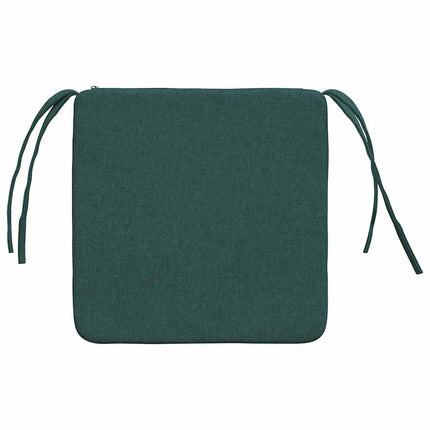Zitkussens 4 Pcs Donkergroen 40 X 40 X 3 Cm Stof