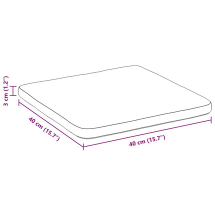Zitkussens 4 Pcs 40 X 40 X 3 Cm Microvezel Stof