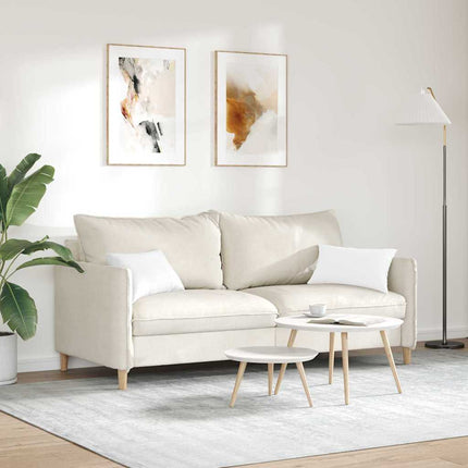 Sofa Kussens 2 Pcs 50 X 30 Cm Stof Wit