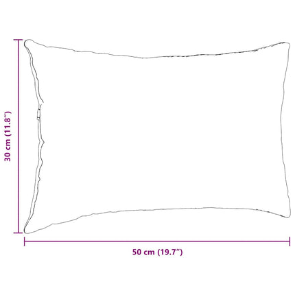 Sofa Kussens 2 Pcs 50 X 30 Cm Stof Wit