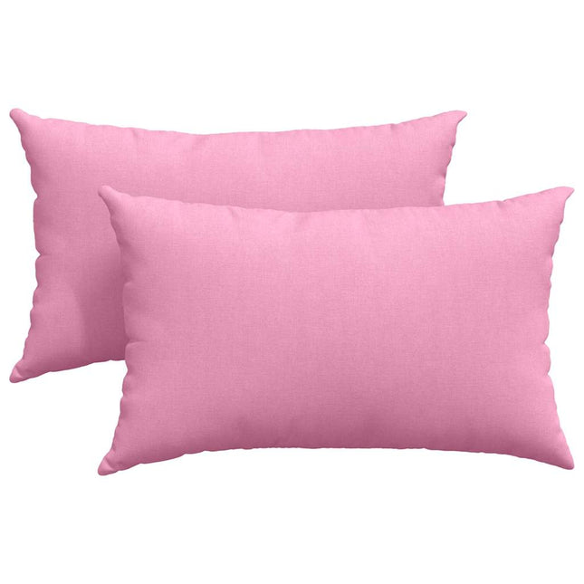 Sofa Kussens 2 Pcs 50 X 30 Cm Stof Roze