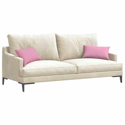 Sofa Kussens 2 Pcs 50 X 30 Cm Stof Roze