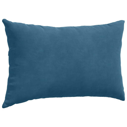 Sofa Kussens 2 Stuks 50 X 30 Cm Cordstof Blauw