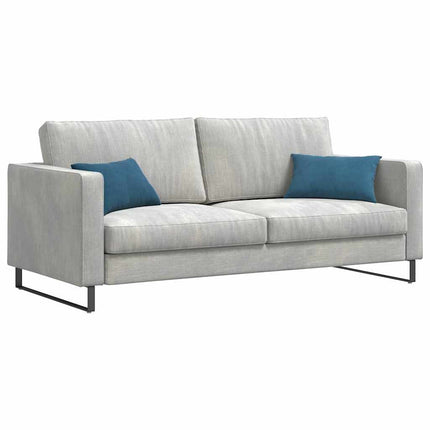 Sofa Kussens 2 Stuks 50 X 30 Cm Cordstof Blauw