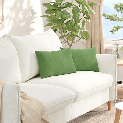 Sofa Kussens 2 Stuks 145 X 40 Cm Cordstof Lichtgroen