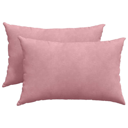 Sofa Kussens 2 Stuks 60 X 40 Cm Cordstof Roze