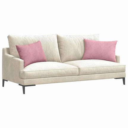 Sofa Kussens 2 Stuks 60 X 40 Cm Cordstof Roze
