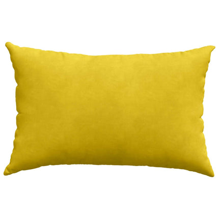 Sofa Kussens 2 Stuks 60 X 40 Cm Cordstof Geel