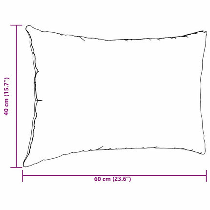 Sofa Kussens 2 Stuks 60 X 40 Cm Cordstof Geel