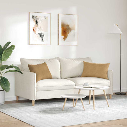 Sofa Kussens 2 Stuks 60 X 40 Cm Cordstof Bruin