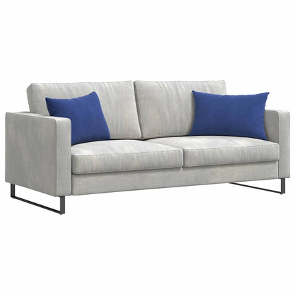 Sofa Kussens 2 Stuks 60 X 40 Cm Cordstof Politieblauw