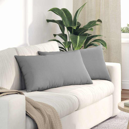 Sofa Kussens 2 Pcs Wolkengrijs 50 X 30 Cm Stof Wolkengrijze Stof