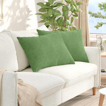 Sofa Kussens 2 Stuks 145 X 40 Cm Cordstof Lichtgroen