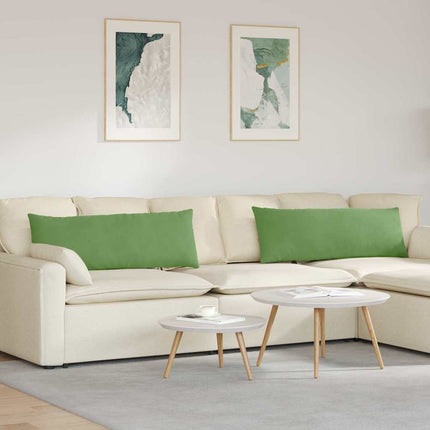Sofa Kussens 2 Stuks 145 X 40 Cm Cordstof Lichtgroen