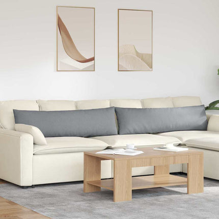 Sofa Kussens 2 Pcs 50 X 30 Cm Stof Lichtgrijs