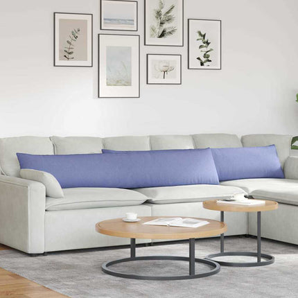 Sofa Kussens 2 Pcs 50 X 30 Cm Stof Jeans Blauw