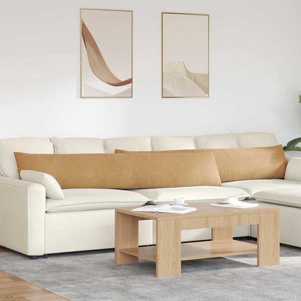 Sofa Kussens 2 Stuks 60 X 40 Cm Cordstof Bruin
