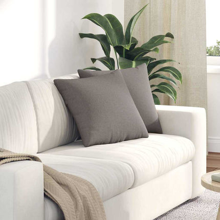 Sofa Kussens 2 Pcs 50 X 30 Cm Stof Taupe