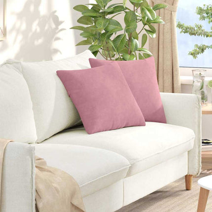 Sofa Kussens 2 Stuks 60 X 40 Cm Cordstof Roze