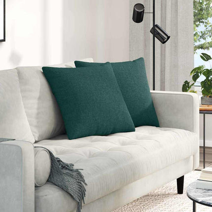 Sofa Kussens 2 Pcs 50 X 30 Cm Stof Donkergroen