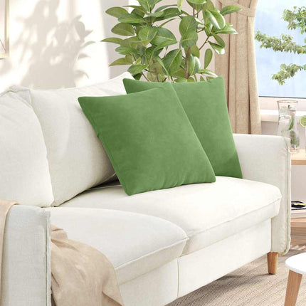 Sofa Kussens 2 Stuks 145 X 40 Cm Cordstof Lichtgroen