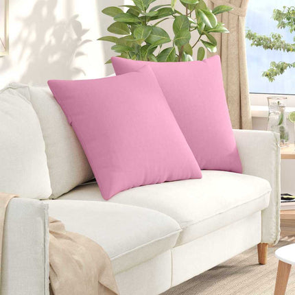Sofa Kussens 2 Pcs 50 X 30 Cm Stof Roze