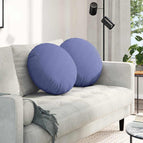 Ø50 x 19 cm / Jeans blauw
