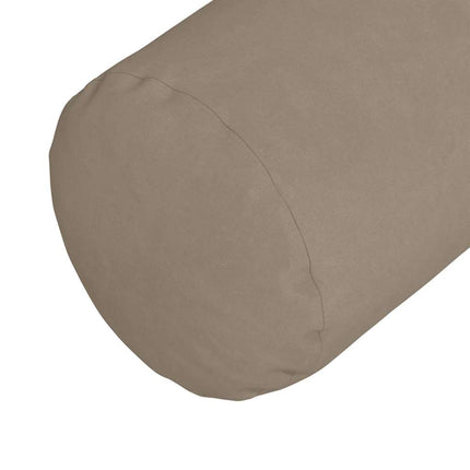 Bolster Kussens 2 Stuks Ø 15 X 40 Cm Microvezel Stof