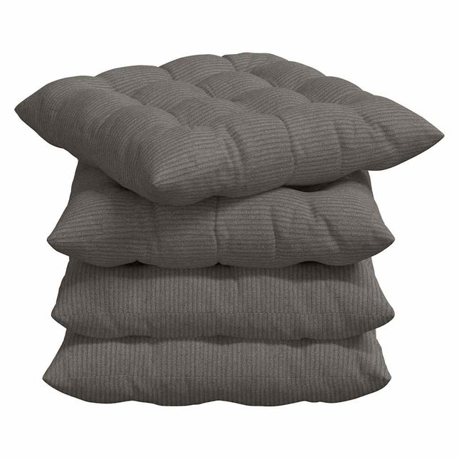 Zitkussens 4 Pcs 40 X 40 X 6 Cm Katoen Stof