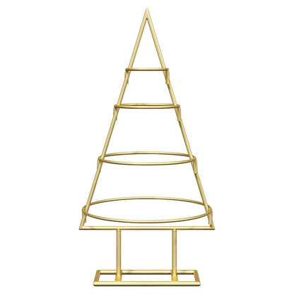 Metalen kerstboom met standaard Goud 60 cm Poedergecoat staal