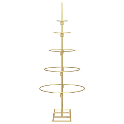 Metalen kerstboom met standaard Goud 90 cm Poedergecoat staal