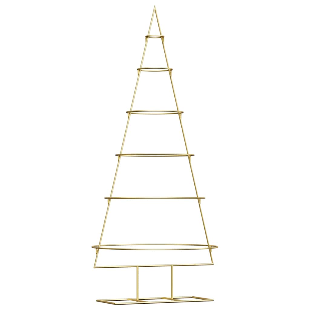 Metalen kerstboom met standaard Goud 150 cm Poedergecoat staal