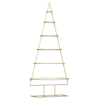 Metalen kerstboom met standaard Goud 150 cm Poedergecoat staal