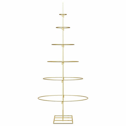 Metalen kerstboom met standaard Goud 150 cm Poedergecoat staal