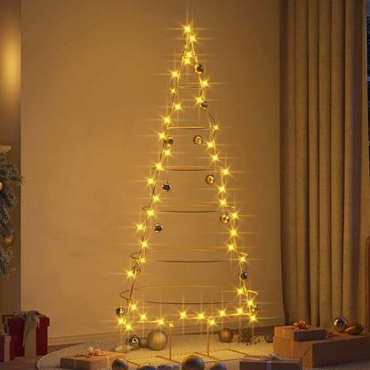 Metalen kerstboom met standaard Goud 180 cm Poedergecoat staal