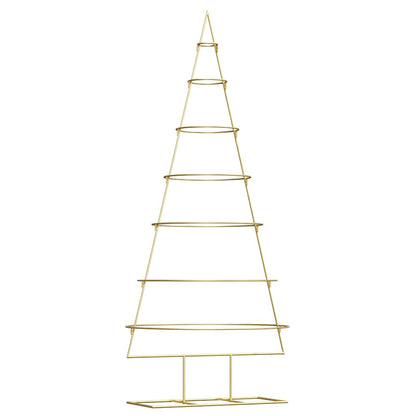 Metalen kerstboom met standaard Goud 180 cm Poedergecoat staal