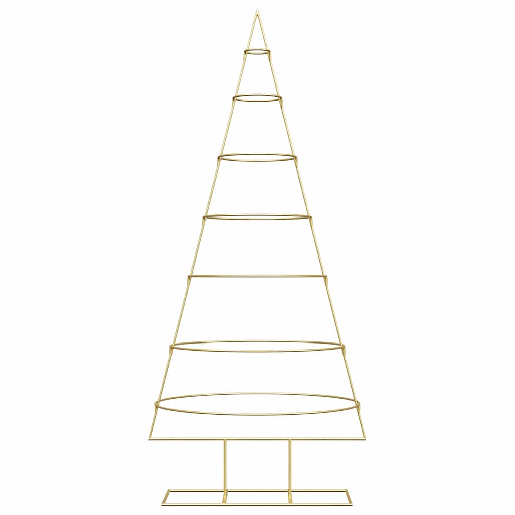 Metalen kerstboom met standaard Goud 180 cm Poedergecoat staal