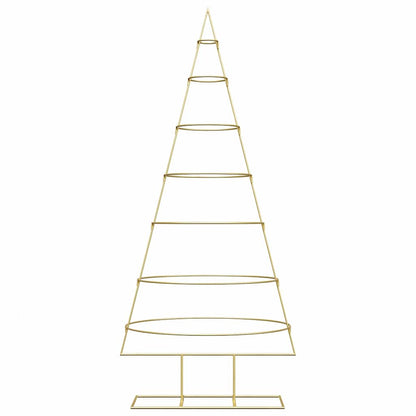 Metalen kerstboom met standaard Goud 180 cm Poedergecoat staal