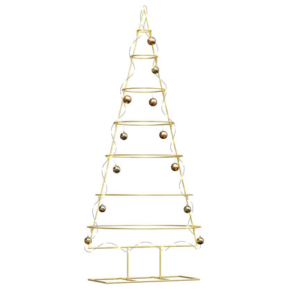 Metalen kerstboom met standaard Goud 180 cm Poedergecoat staal